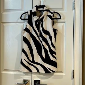 Zebra tunic top